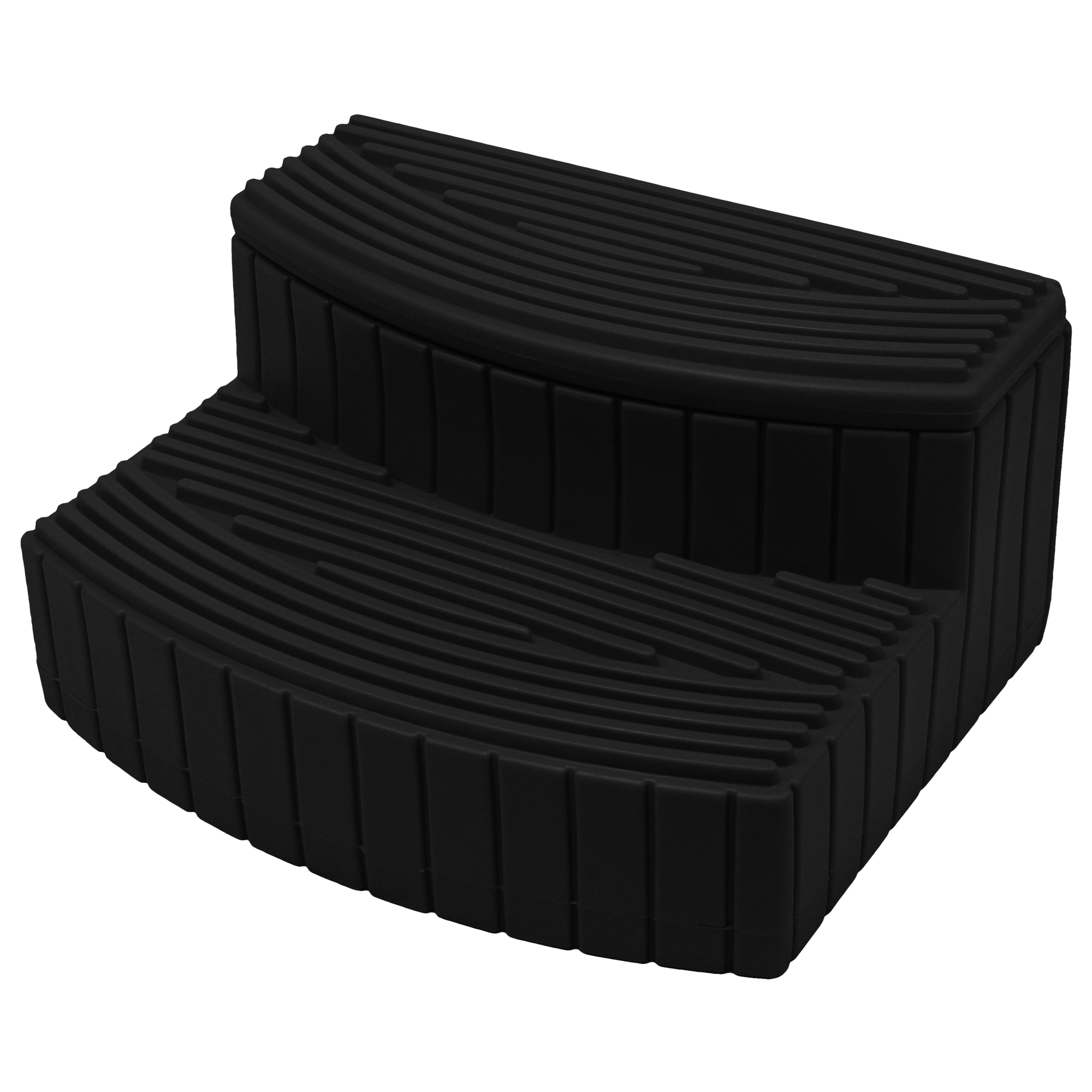 Good Ideas Stora Step — Black, Rotationally Molded Plastic, Hinged Lid, Model# SSTEP-BLK